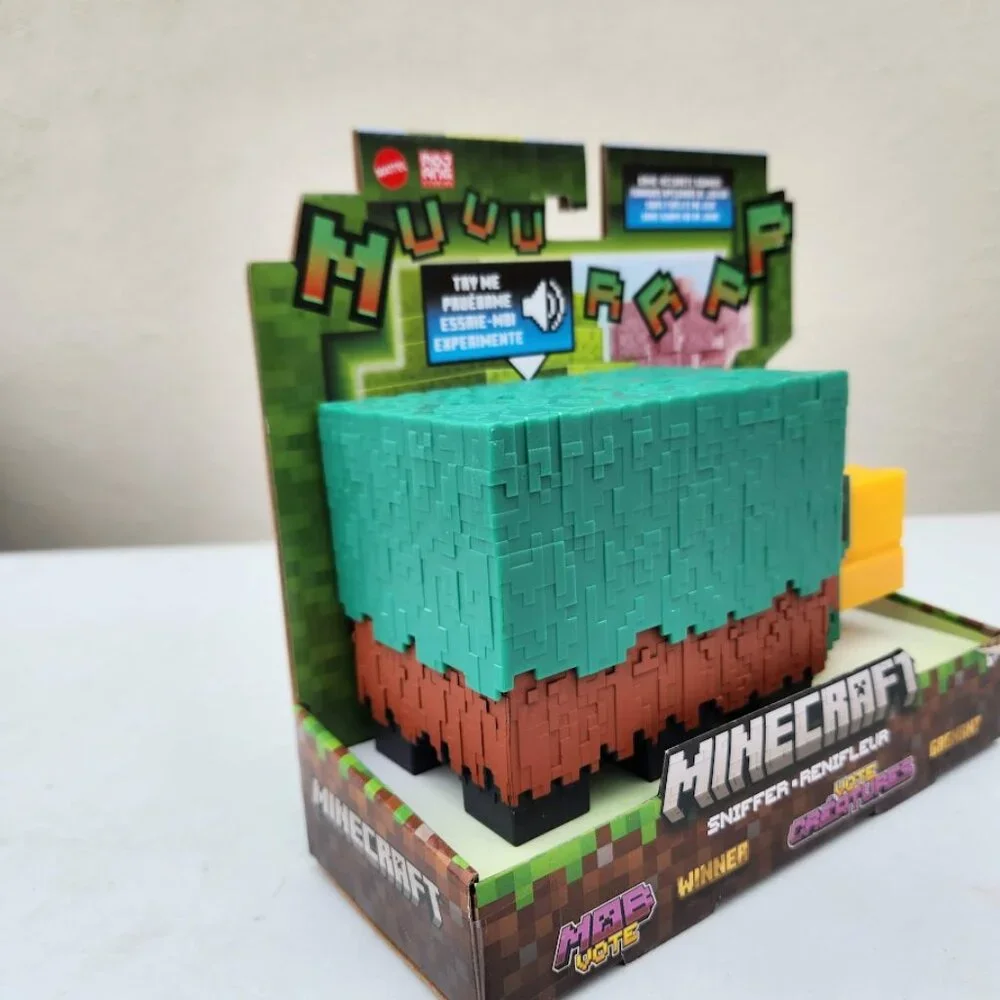 NEW Mattel Minecraft Sniffer Action Figure with Sounds & Pixelated Design 7